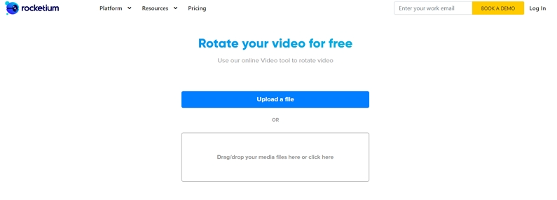 rotate video with Rocketium