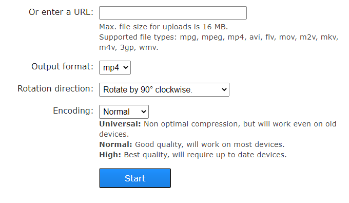 rotate video with rotate videoorg