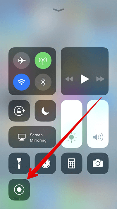 turn on screen recording