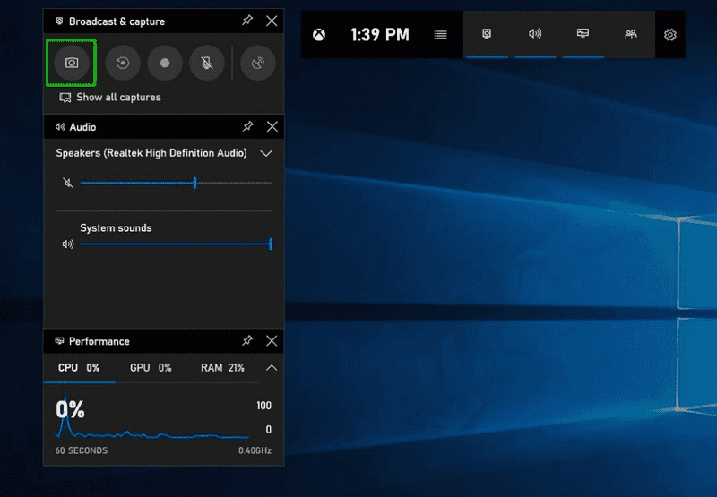 use windows gaming to record screen2