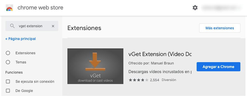 vget extension