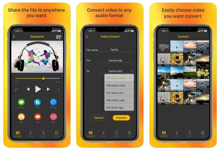Convert Audio/Video to MP3 on iPhone or iPad