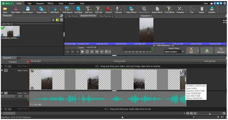 videopad video editor