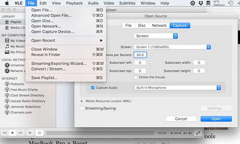 quicktime record computer audio