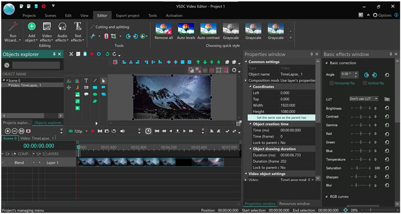 vsdc video editor