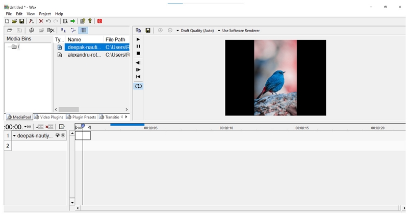 wax video editor