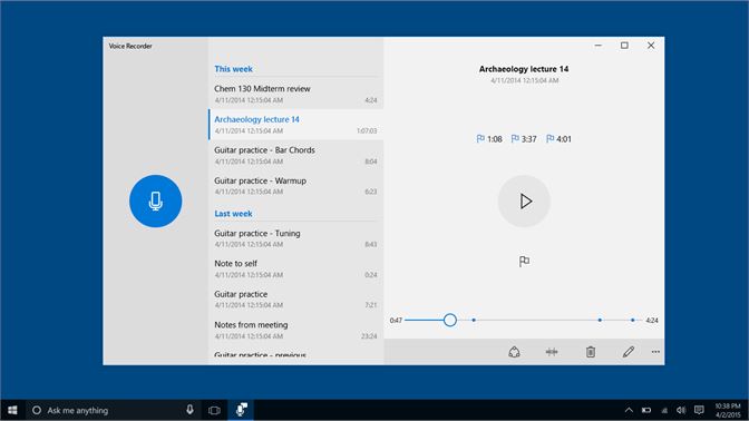 windows voice recorder