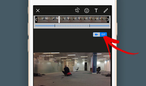 Create a GIF directly in WhatsApp