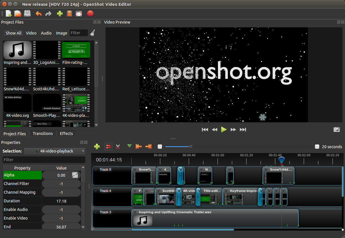 open shot video editor