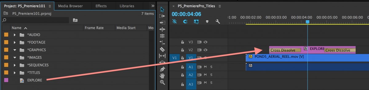 adobe premiere add text tracking