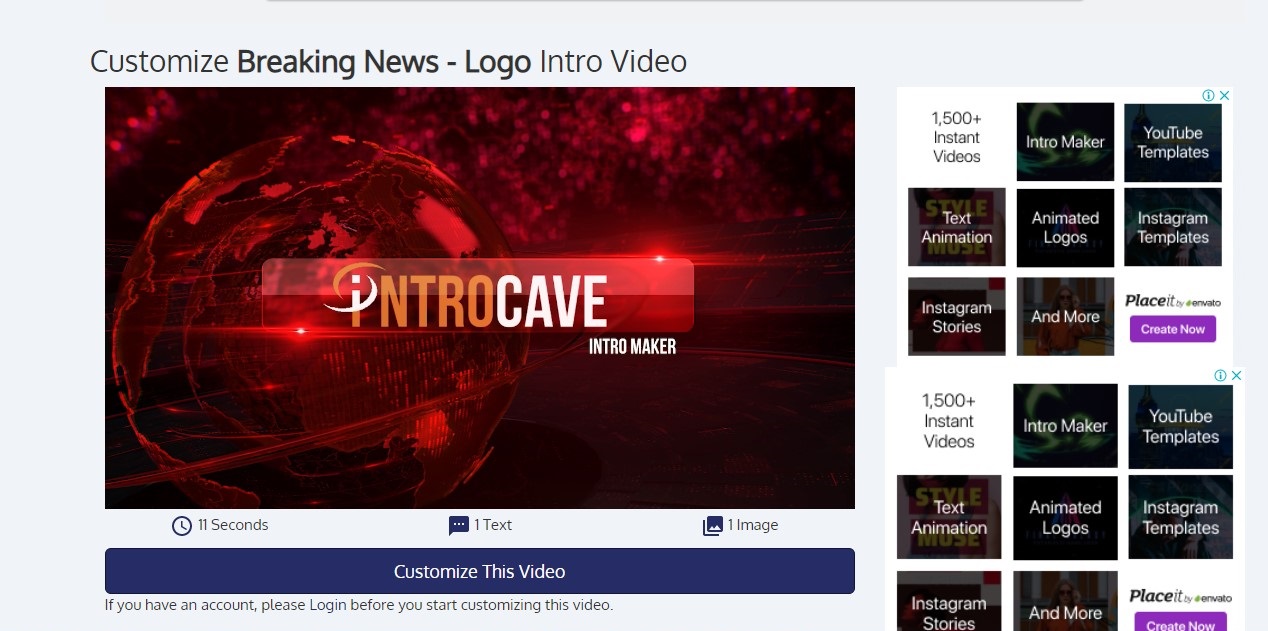 Free customizable Breaking News video templates