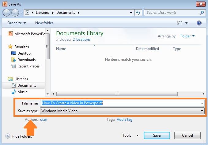 Create a Video in PowerPoint Step 4