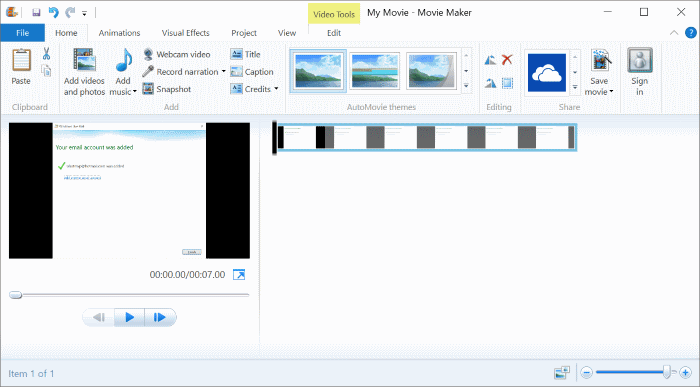 window Movie maker