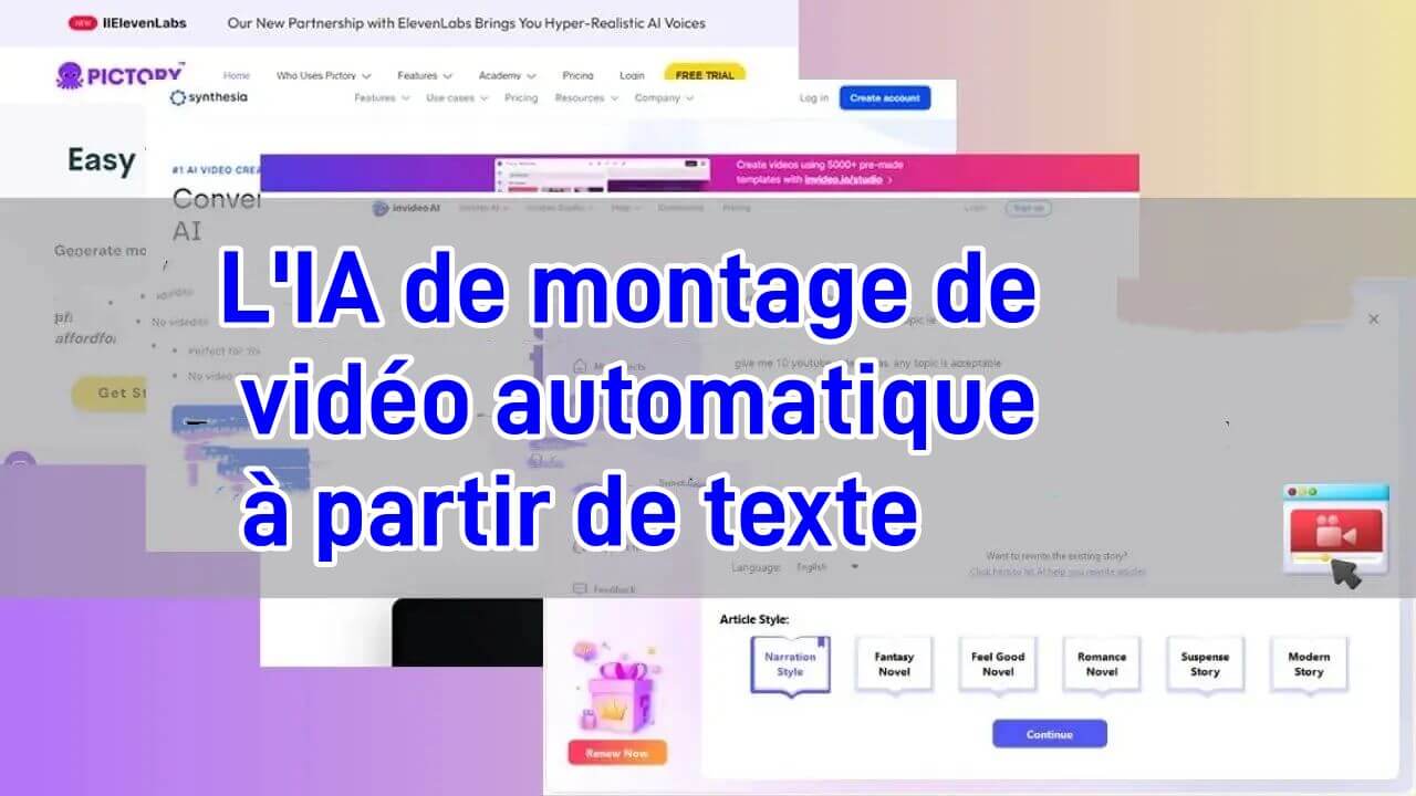 IA de montage de vidéo automatique gratuits