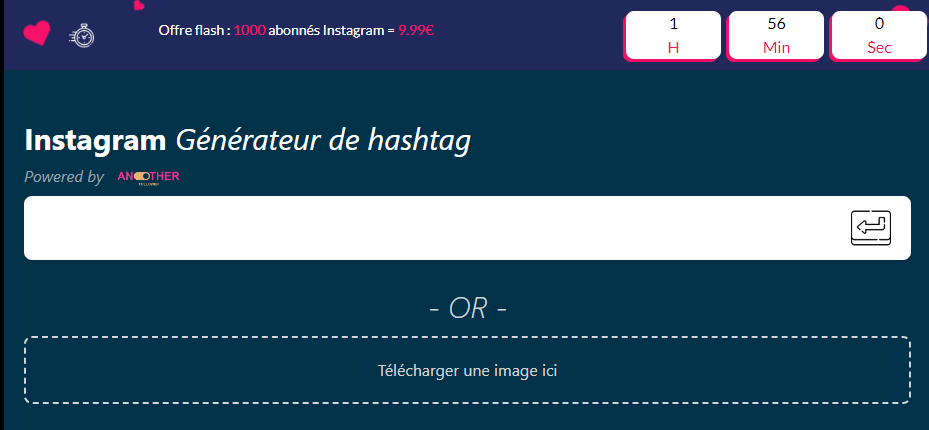 AnotherFollower - Générateur de hashtags IA en ligne gratuit