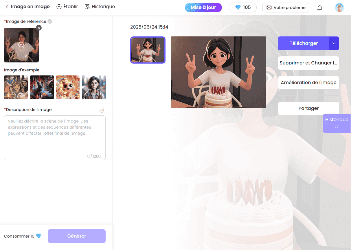 ChatArt transformer des photon en dessin