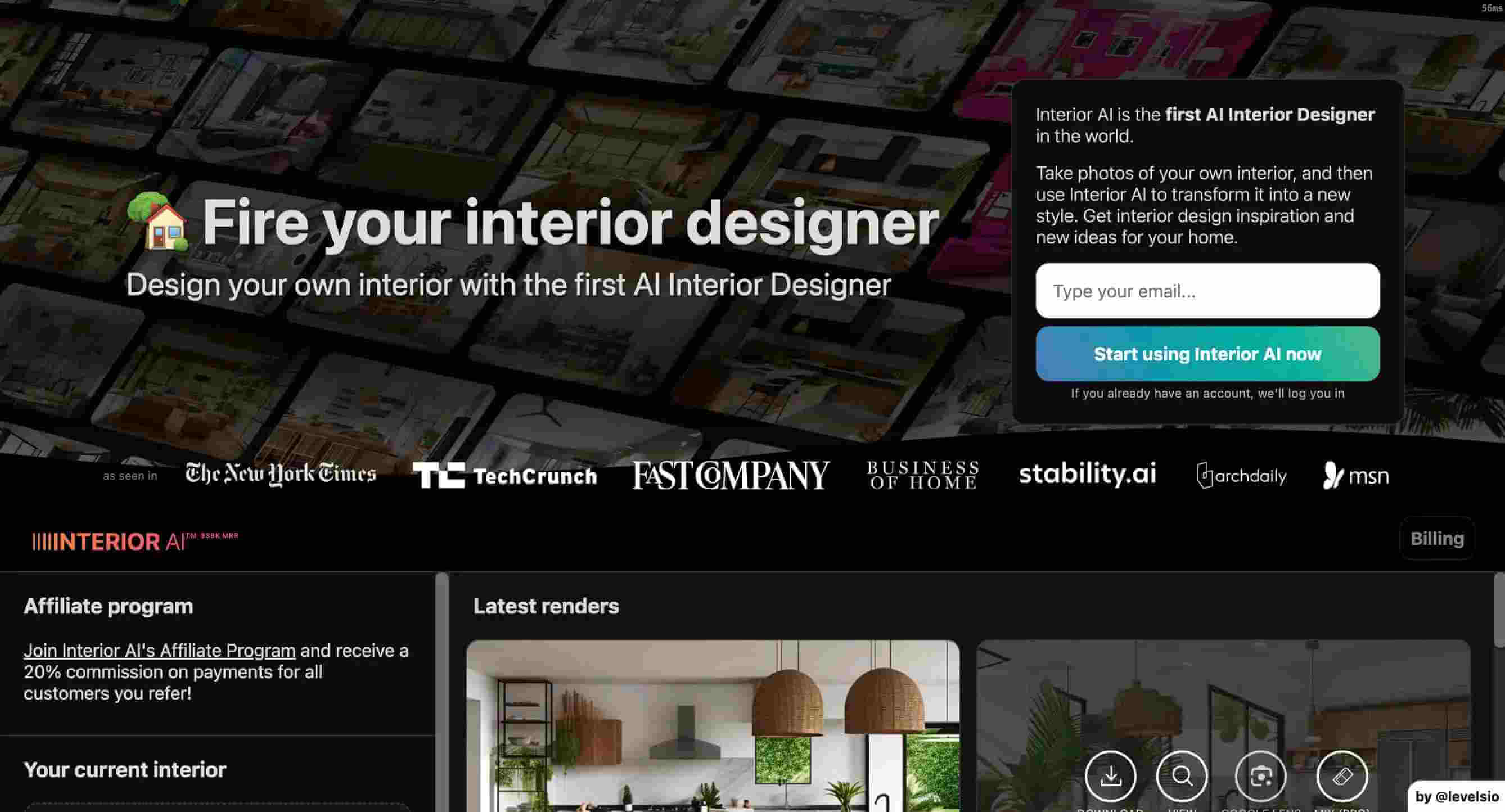 InteriorAI - Redécoration instantanée à partir de photos
