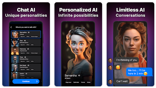 Luna Application AI Girlfriend gratuite