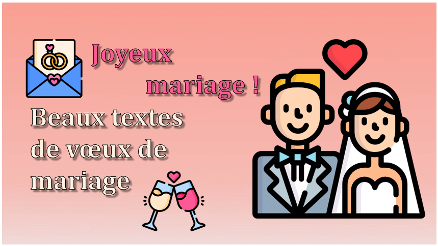textes de vœux de félicitations de mariage
