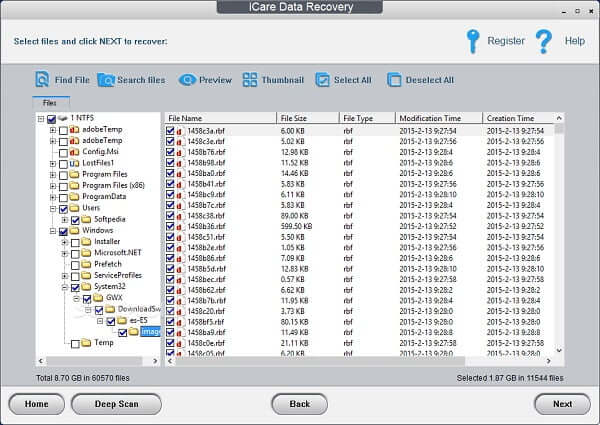 récupérer les fichiers de la carte SD avec iCare Data Recovery