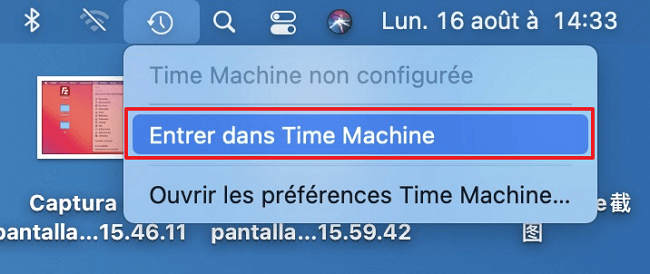 Entrer Time Machine