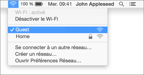  Activer et désactiver le Wi-Fi sur Mac