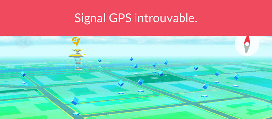 signal gps introuvable Pokémon Go