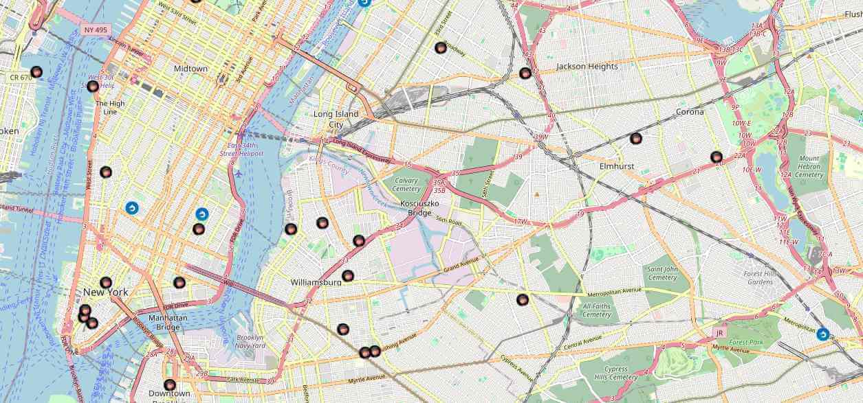NYCPokeMap Carte de PokéStop dans PoGo Map