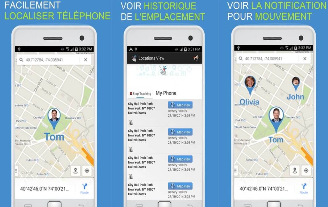 Localiser portable par numéro