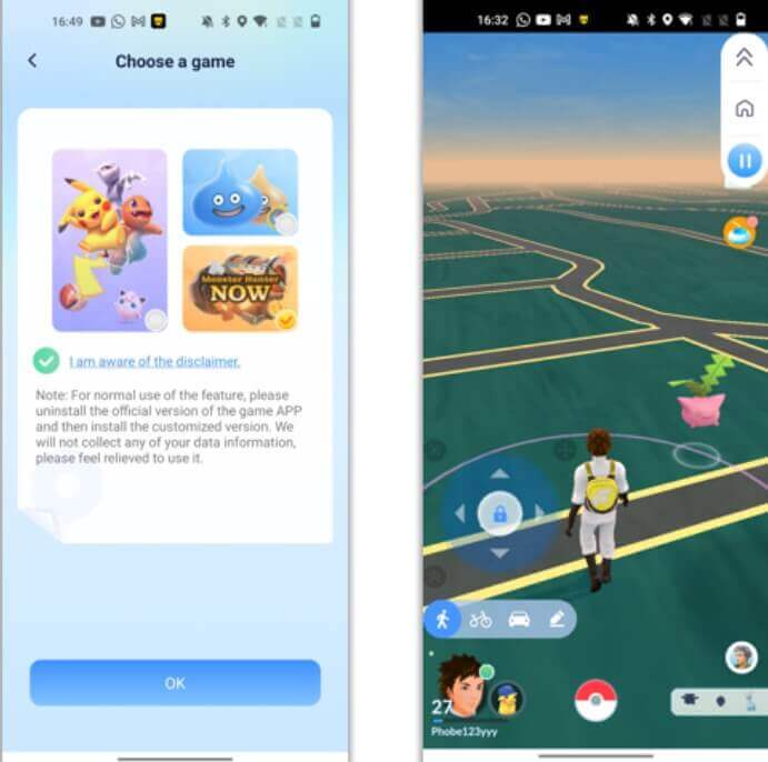 utiliser pokemon go hack AnyTo pour tricher dans le jeu