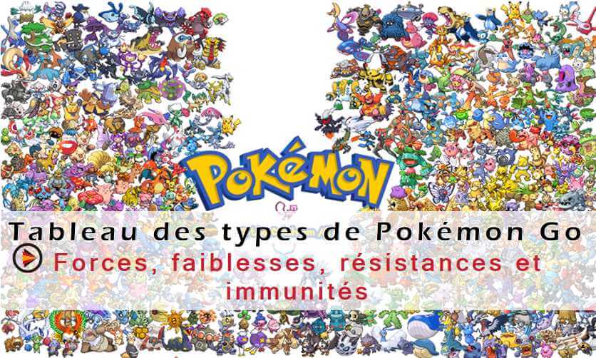 [2024] Tableau des types de Pokémon - Forces, faiblesses et astuces pour attraper des Pokémon