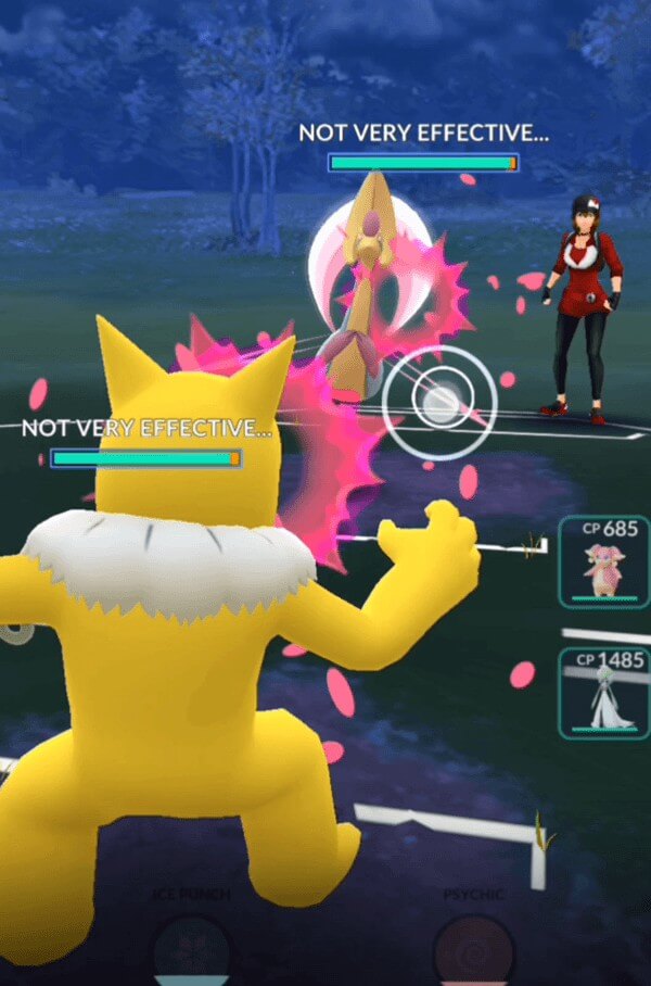 Lancer dans un combat Pokémon pour gagner plus de poussières d’étoiles dans Pokémon Go