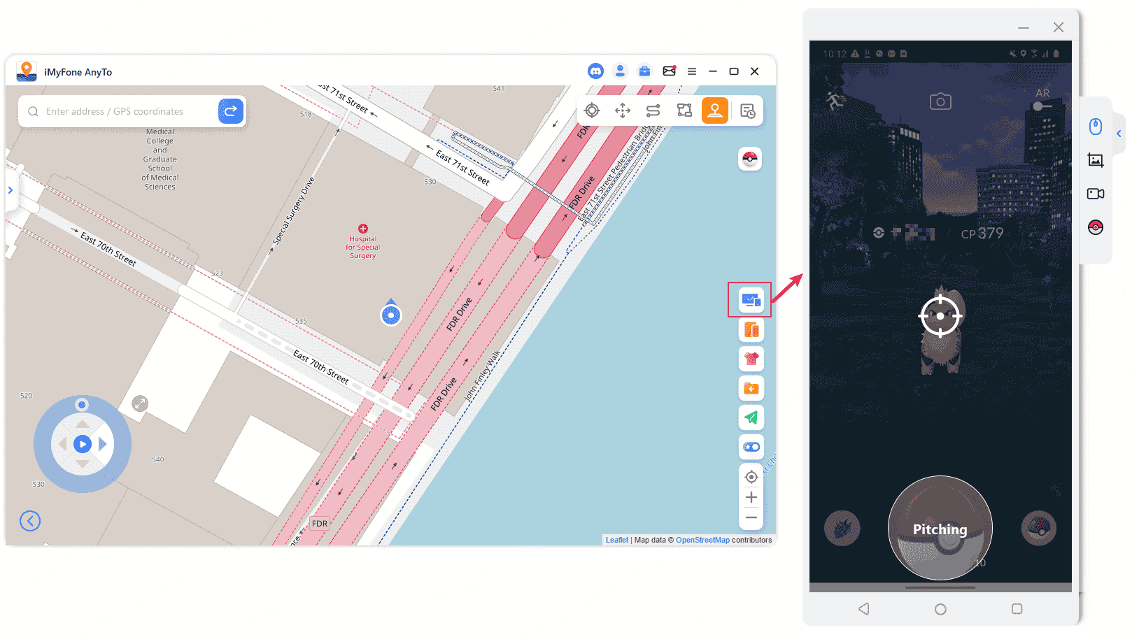 Lancer de Poké Ball en 1 clic pour attraper Mewtwo