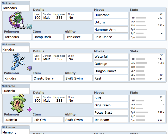 Showdown Team Builder