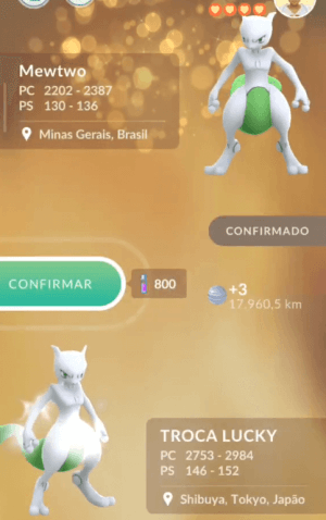 échanger avec un ami qui a un Mewtwo