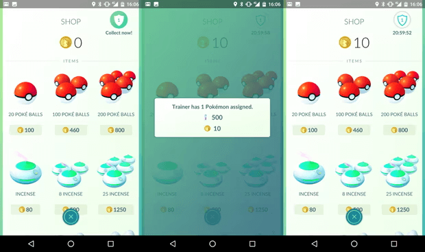 Récompenses reçues après avoir remporté une arène dans Pokémon Gym