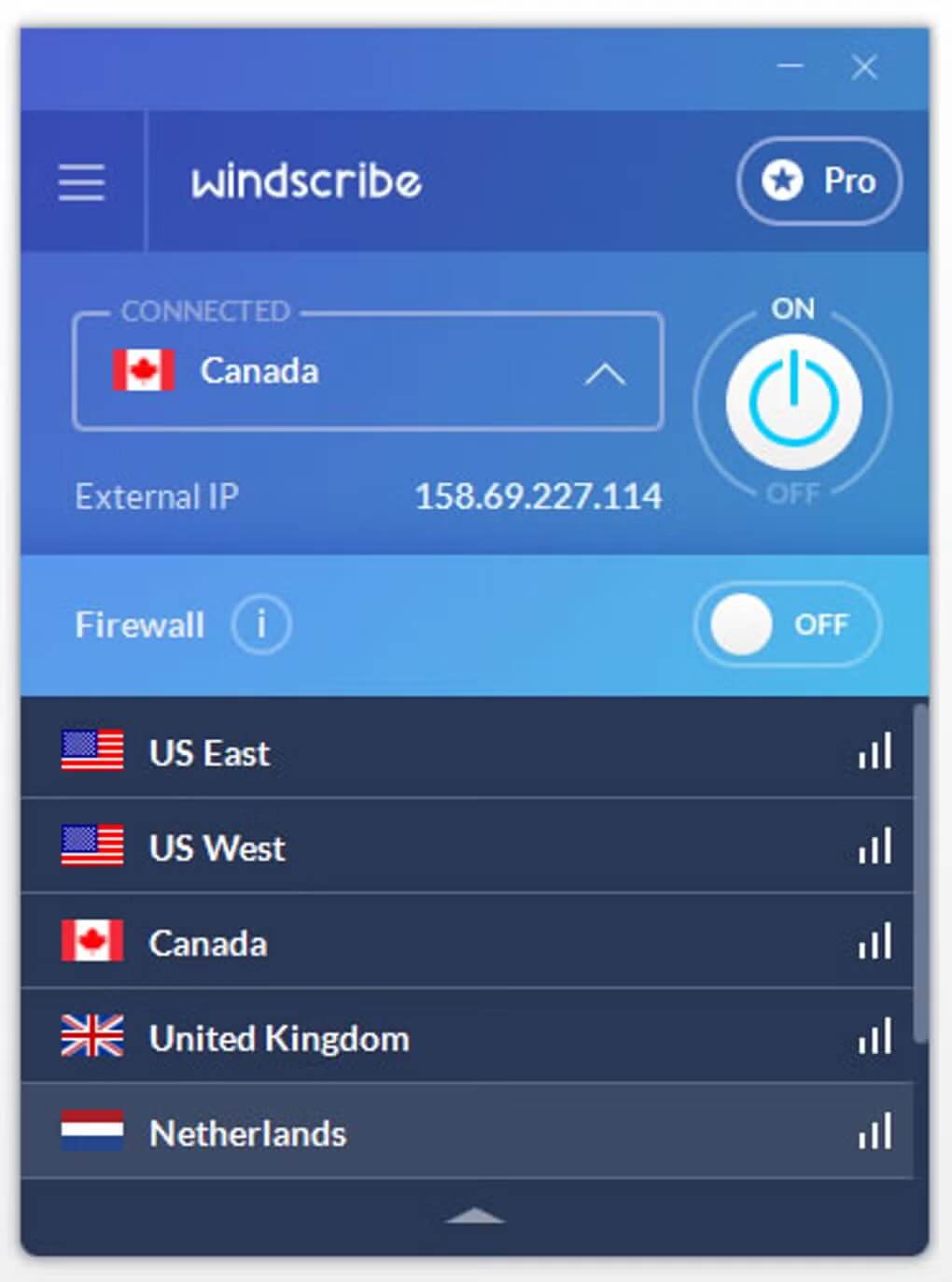 Windscribe VPN iPhone gratuit