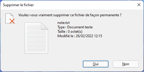 Confirmer la suppression