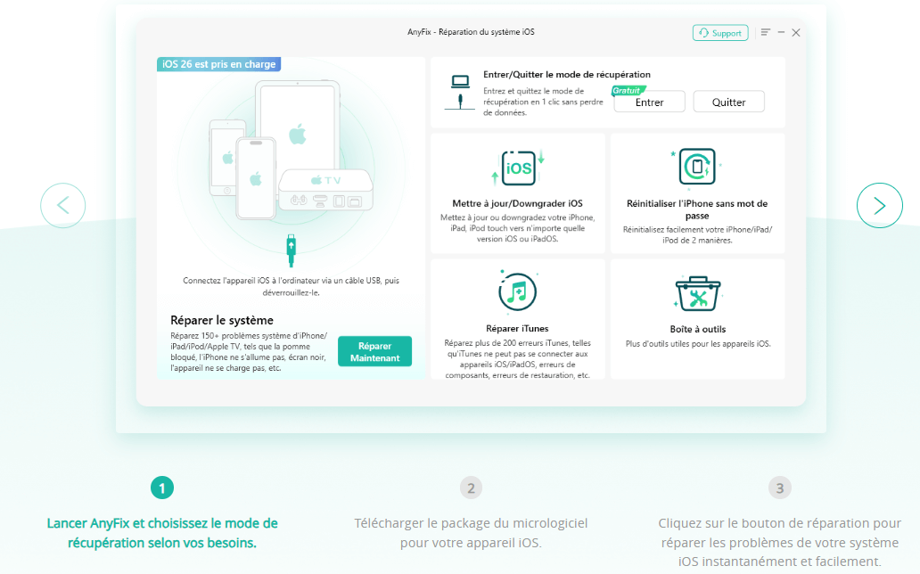 guide d'utilisation d'iMobie AnyFix