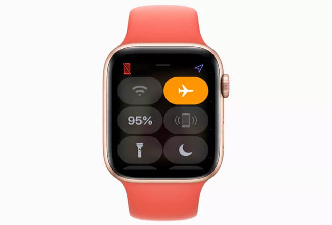 Mode avion sur l'Apple Watch