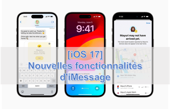 [iOS 17] Nouvelles fonctionnalités d'iMessage