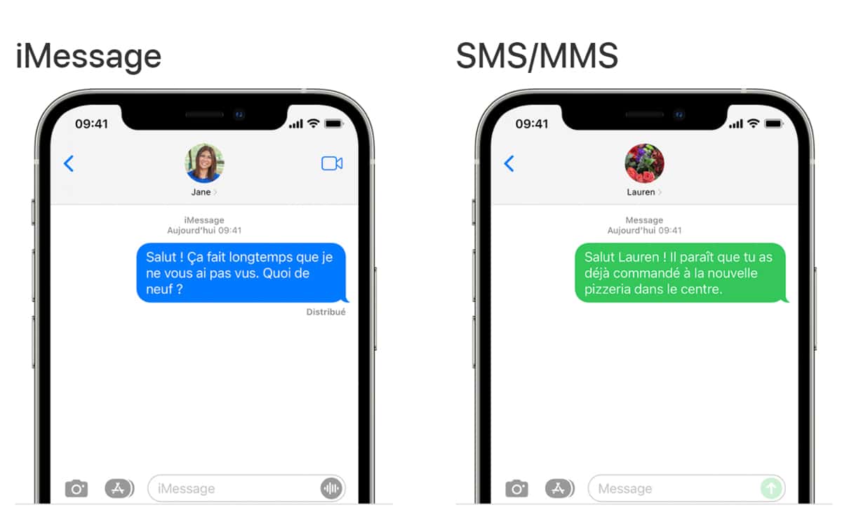 différence entre sms et imessage