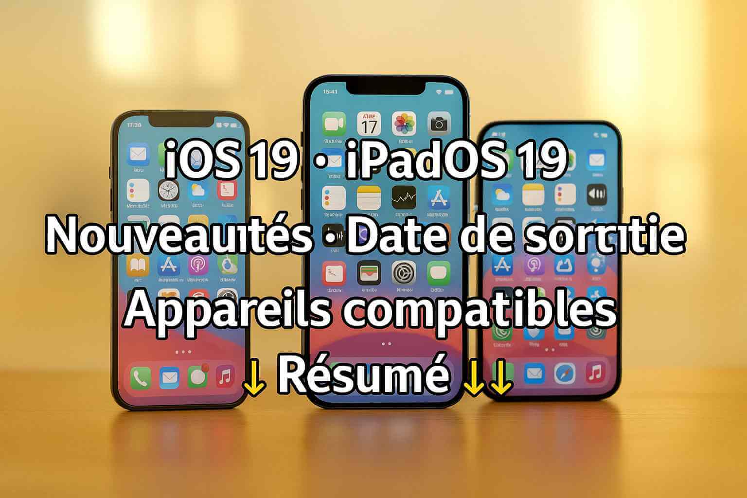 UI repensée ! iOS 19 & iPadOS 19 : nouveautés, date de sortie et appareils compatibles