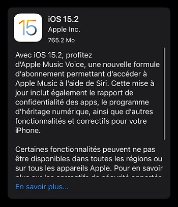 problème de la mise à jour iPhone de support.apple.com/iphone/restore