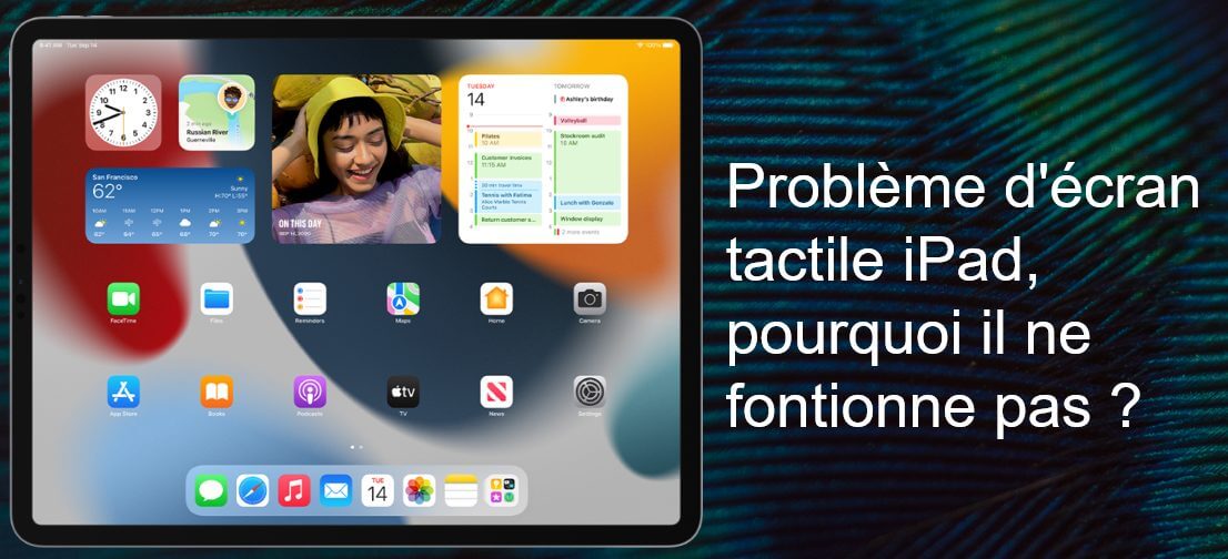écran tactile ipad bloqué, problème d'écran tactile iPad