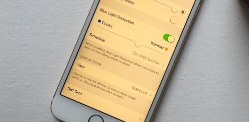 écran jaune iPhone