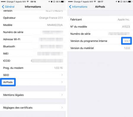 ouvrir AirPods sur iphone ou ipad