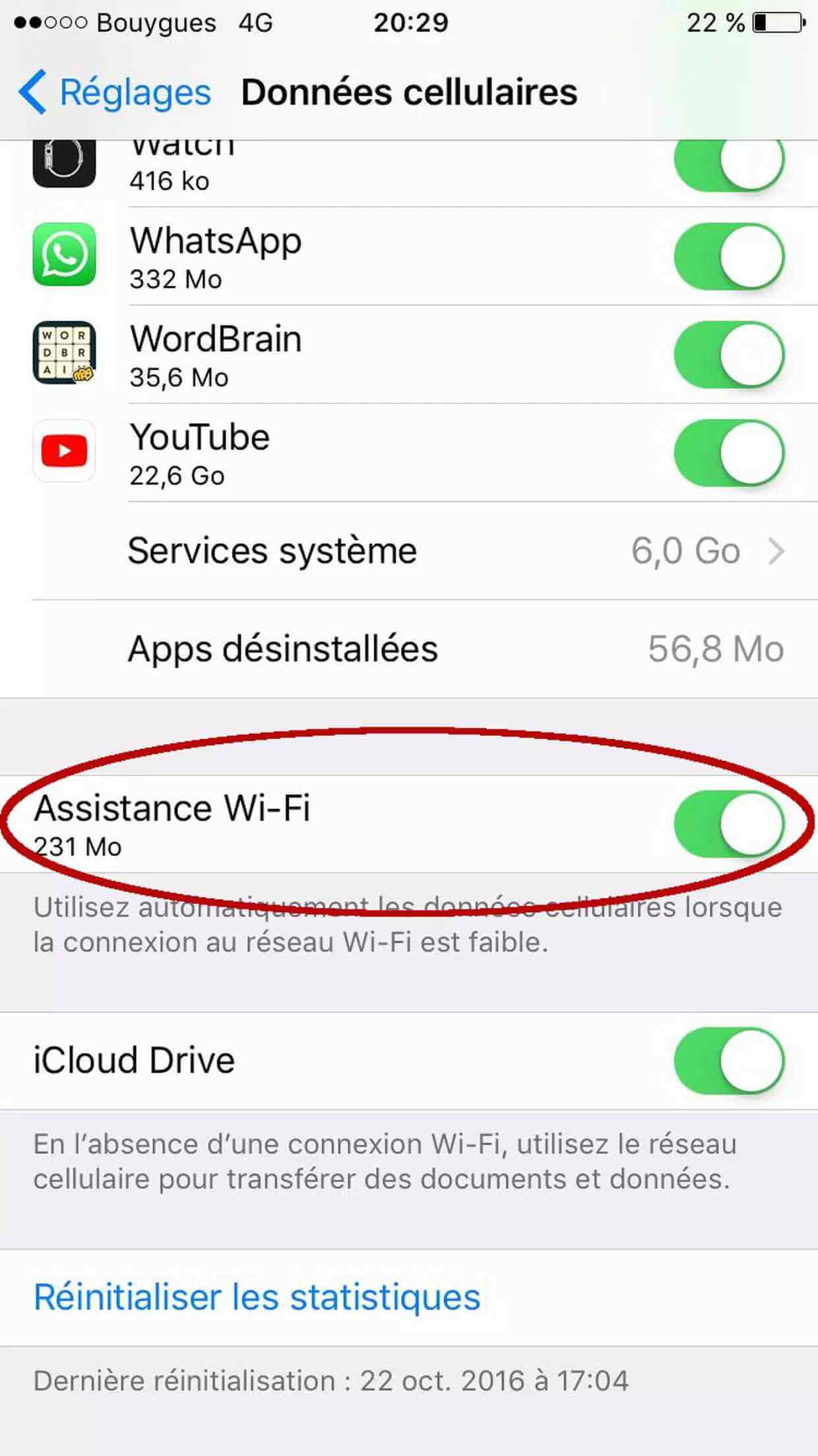 Désactiver Assistance Wi-Fi