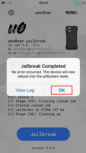 Unc0ver jailbreak iphone terminer