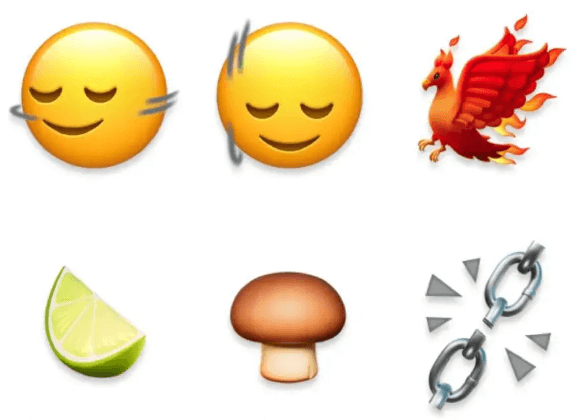 6 nouveaux emojis d'iOS 17.4